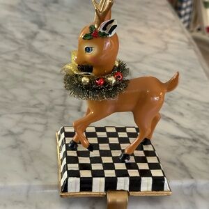 Mackenzie-Childs Christmas Stocking Hanger with Deer